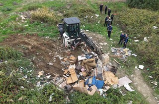 Gemlik’te Kaçak Barakaya Müdahale