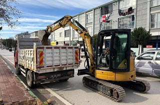 Kuvvaimilliye Bulvarı’nda Aydınlatma Çalışması