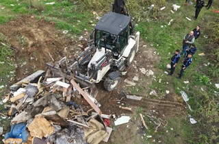 Gemlik’te Kaçak Barakaya Müdahale