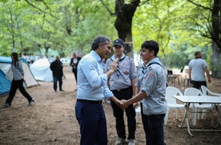 Başkan Deviren, İzci Kampında Gençlerle Buluştu