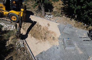 Orhaniye Mahallesi'ne 2 Bin Metrekare Taş Parke