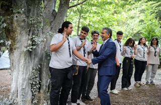 Başkan Deviren, İzci Kampında Gençlerle Buluştu
