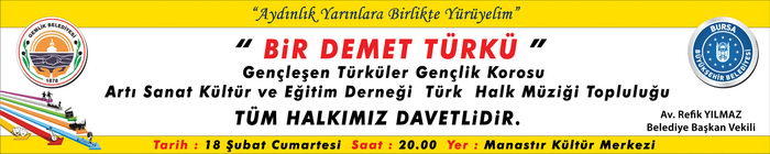 18 Şubat "Bir Demet Türkü"