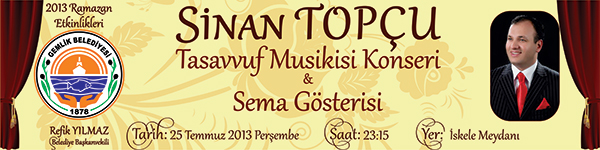 Sinan TOPÇU "Tasavvuf Musikisi Konseri