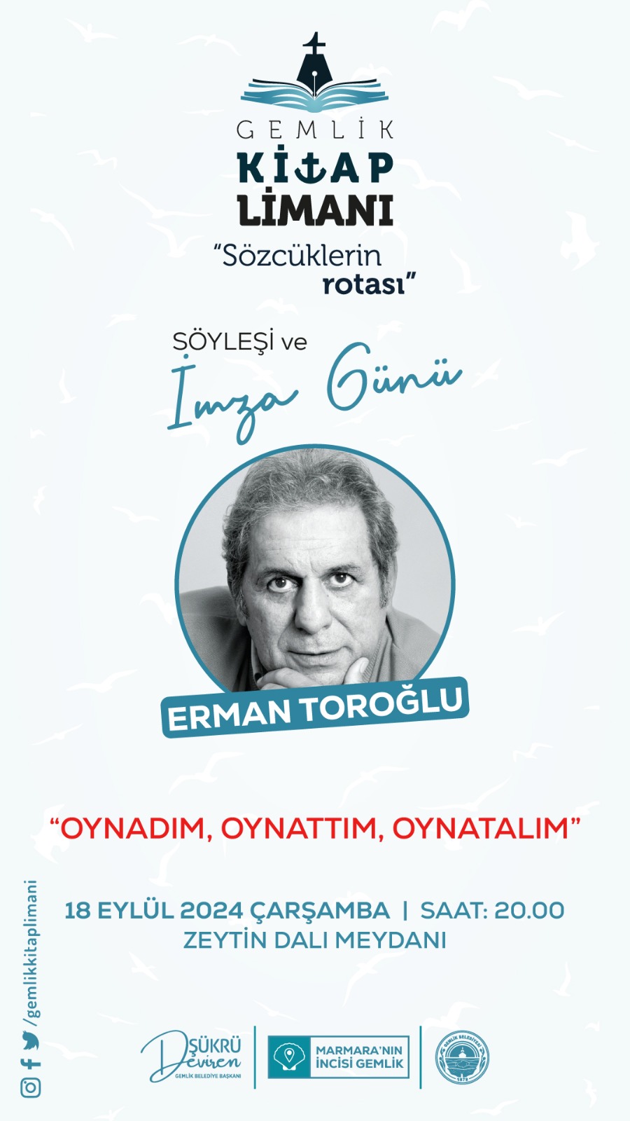 Söyleşi ve İmza Günü : Erman TOROĞLU