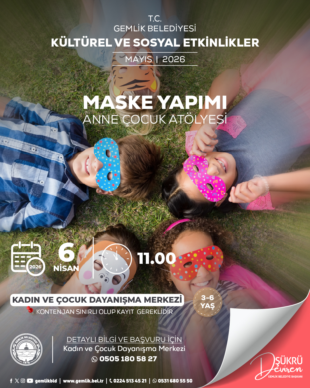 Maske Yapımı Anne-Çocuk Atölyesi