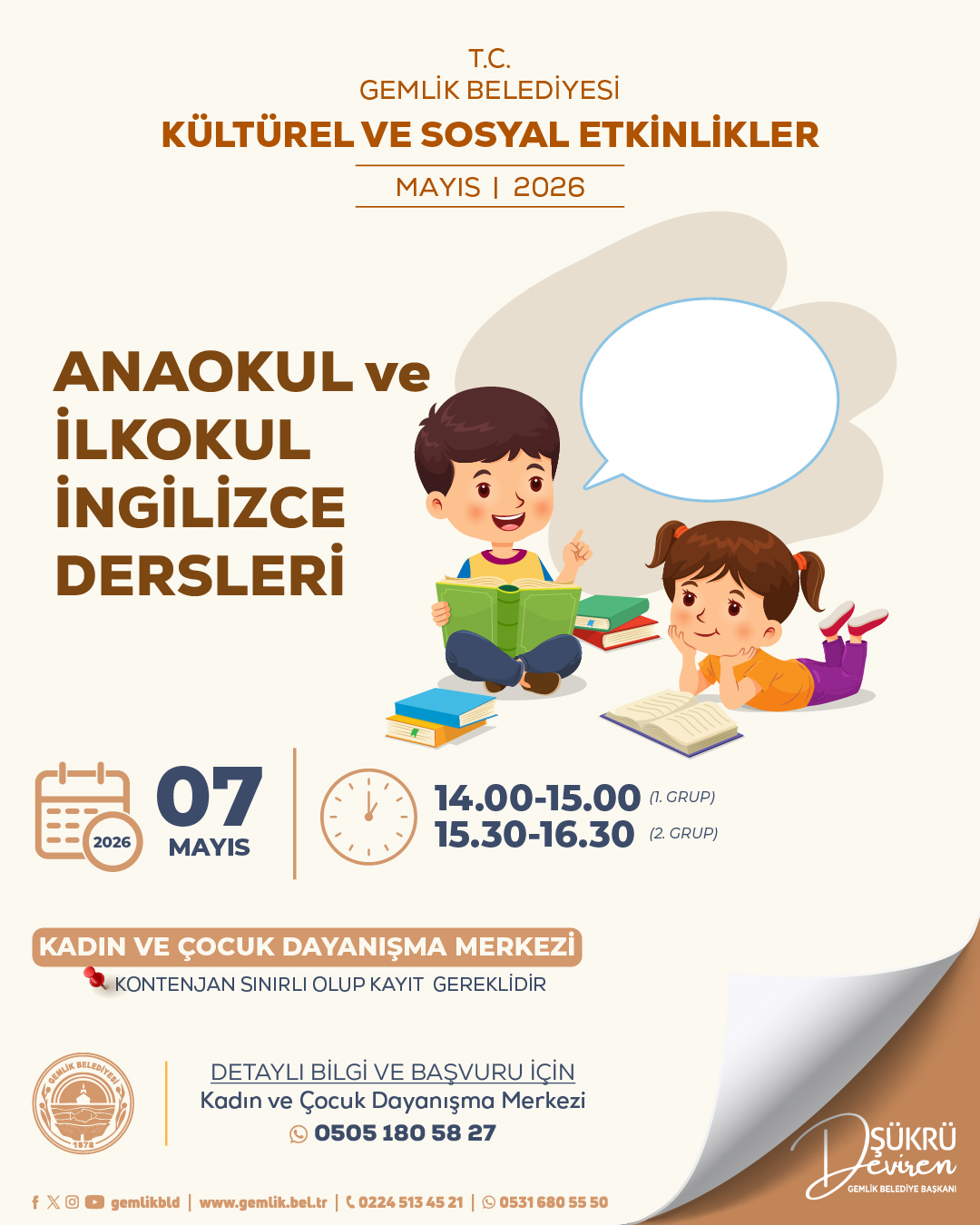 Anaokul ve İlkokul İngilizce Dersleri
