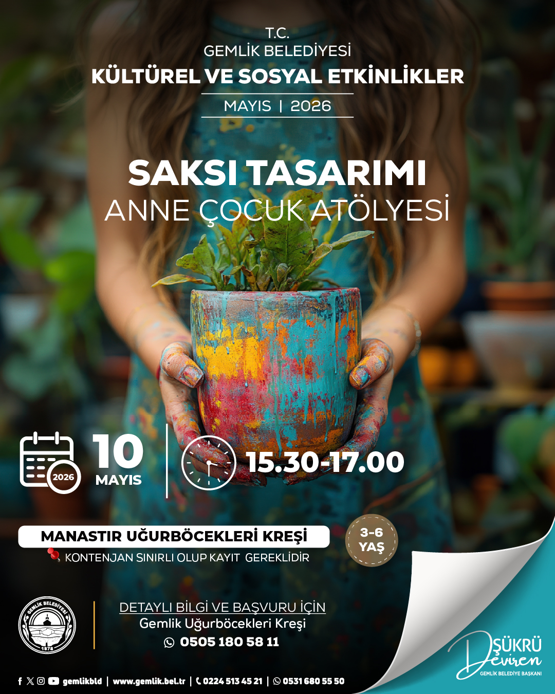Saksı Tasarımı Anne-Çocuk Atölyesi