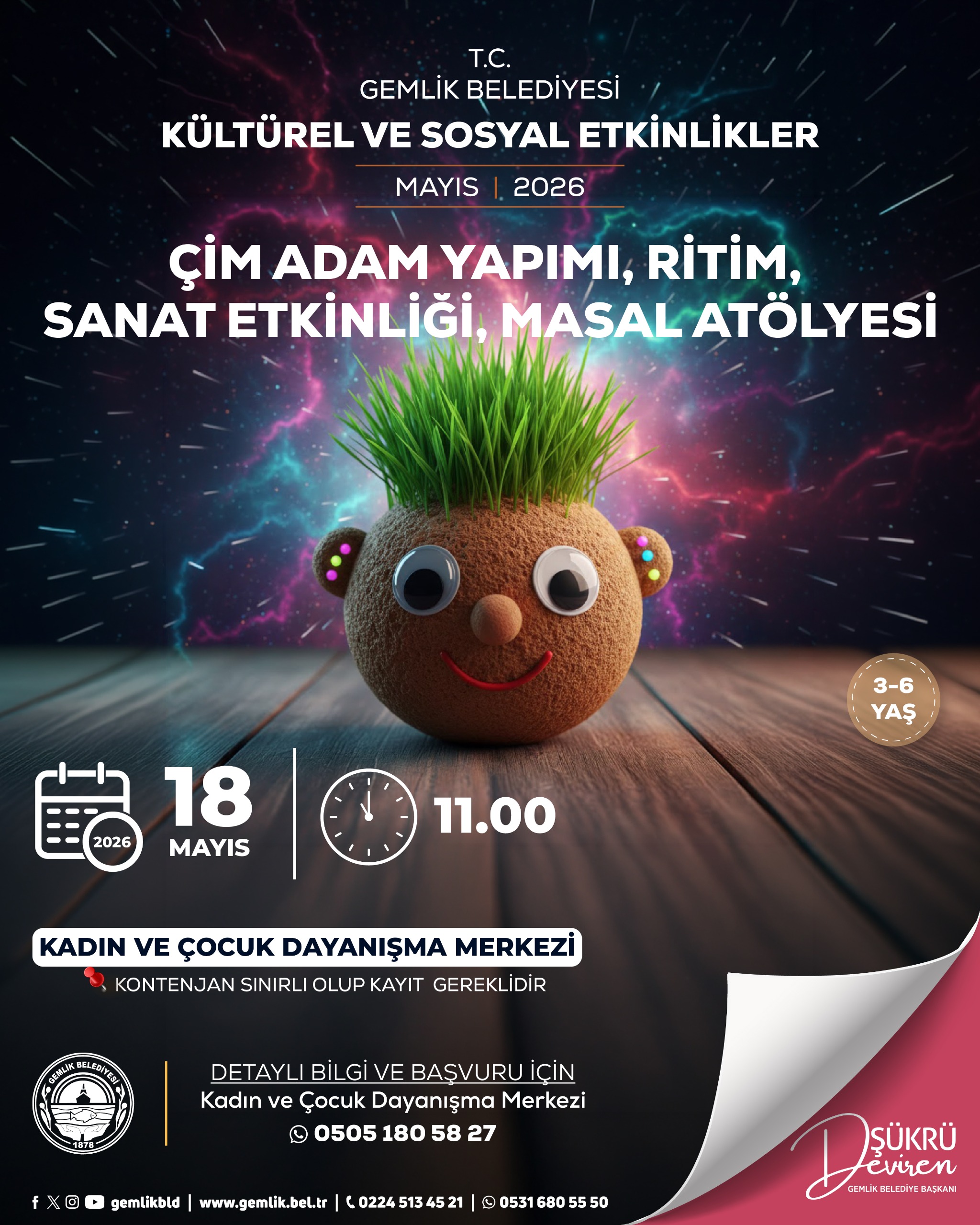 Çim Adam Yapımı, Ritim, Sanat Etkinliği ve Masal Atölyesi