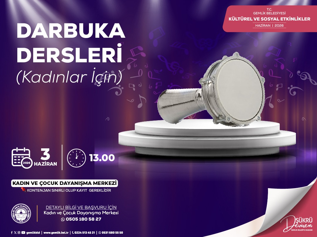 Darbuka Dersleri (Kadınlar İçin)