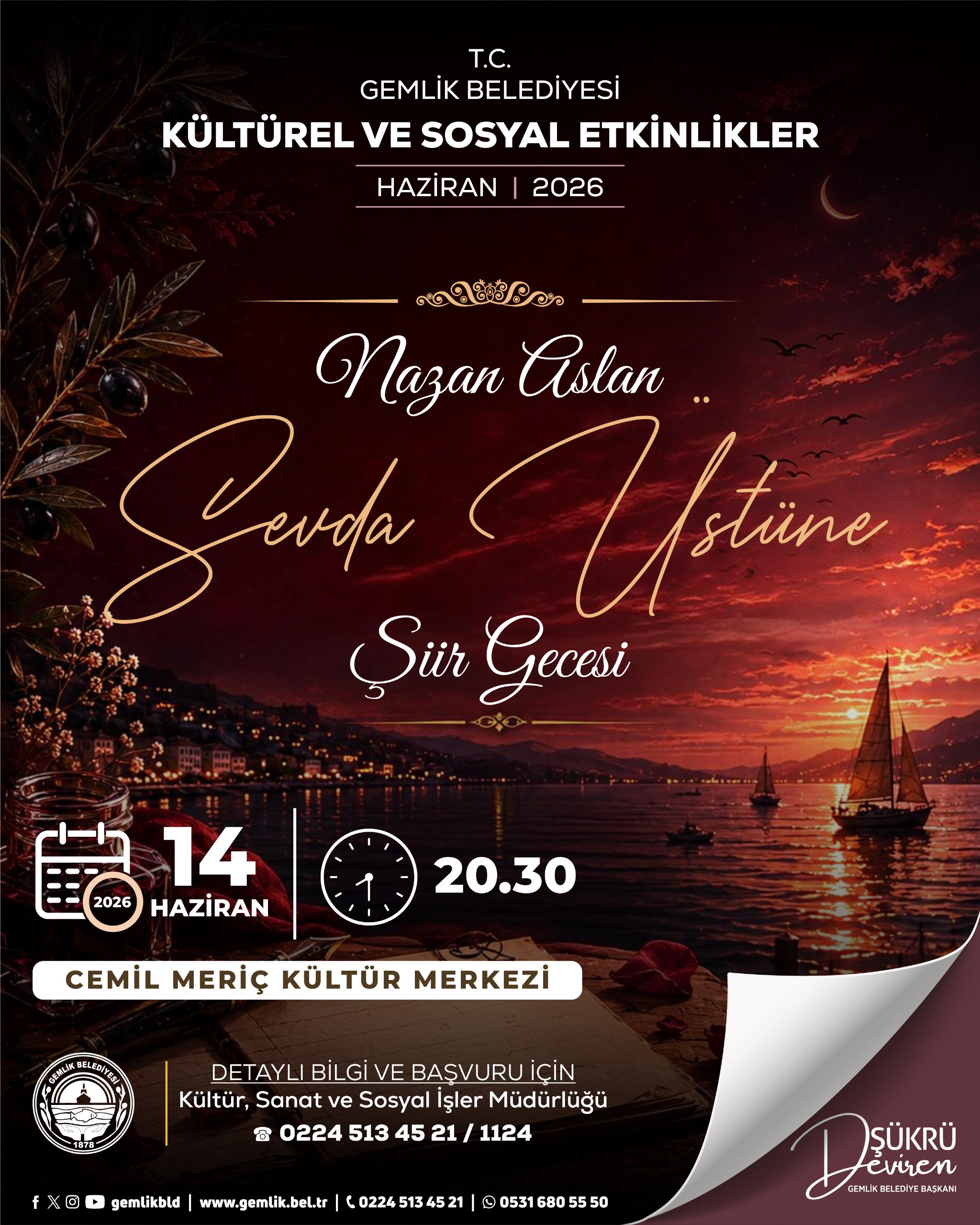 Nazan Aslan, Sevda Üstüne Şiir Dinletisi