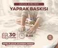 Çocuk Atölyesi Yaprak Baskısı