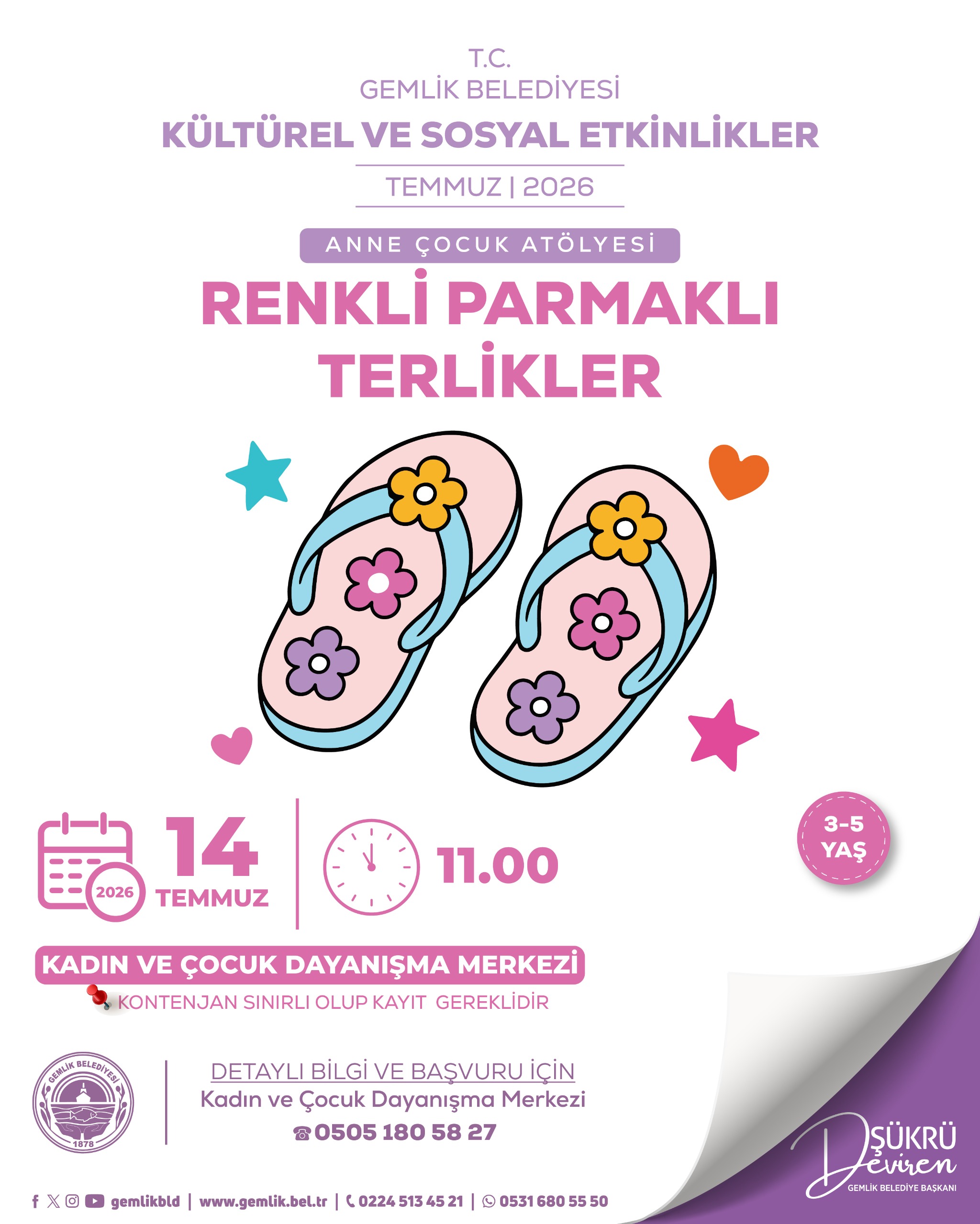 Anne Çocuk Atölyesi - Renkli Parmaklı Terlikler