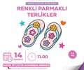 Anne Çocuk Atölyesi - Renkli Parmaklı Terlikler
