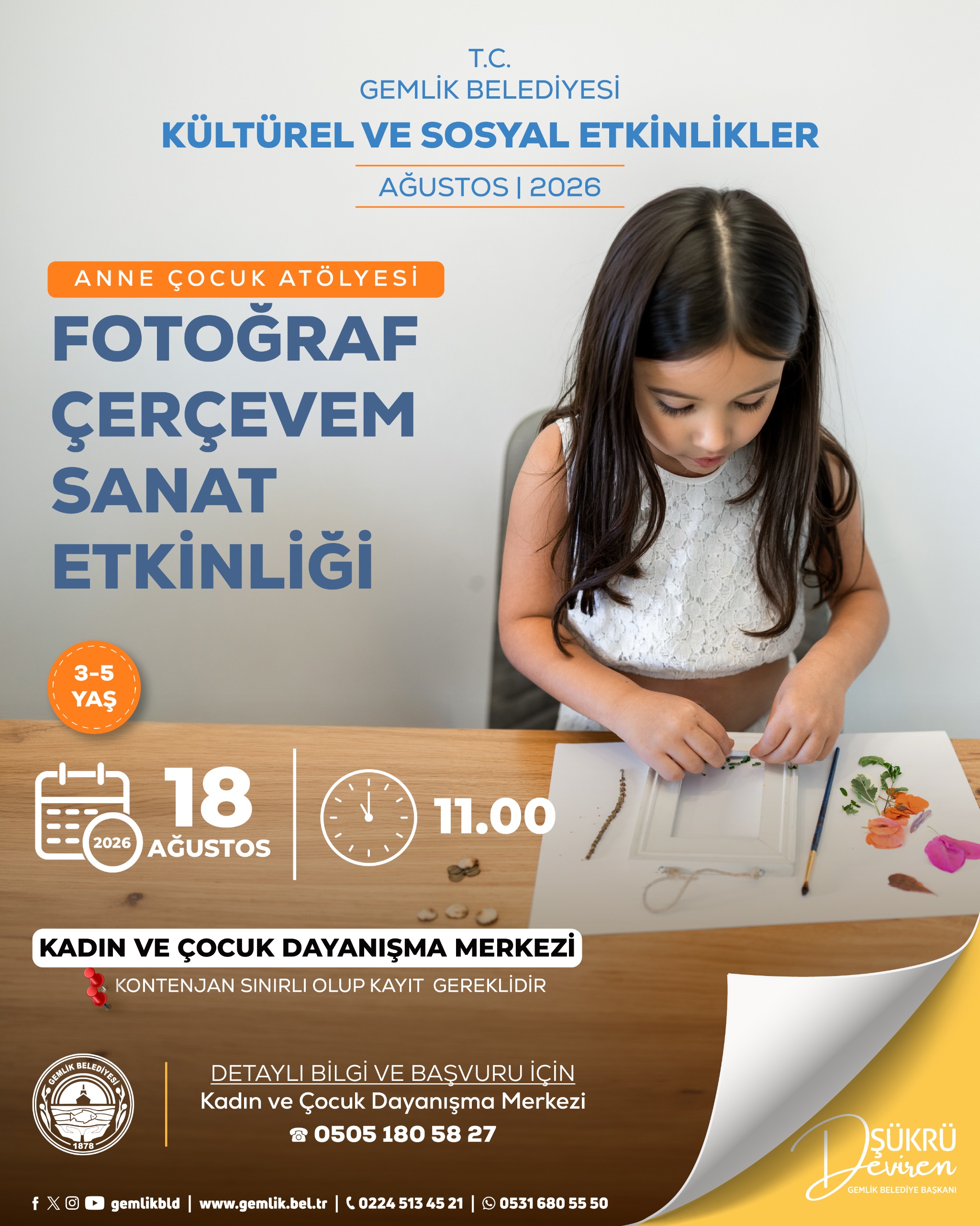 Anne Çocuk Atölyesi - Fotoğraf Çerçevem Sanat Etkinliği