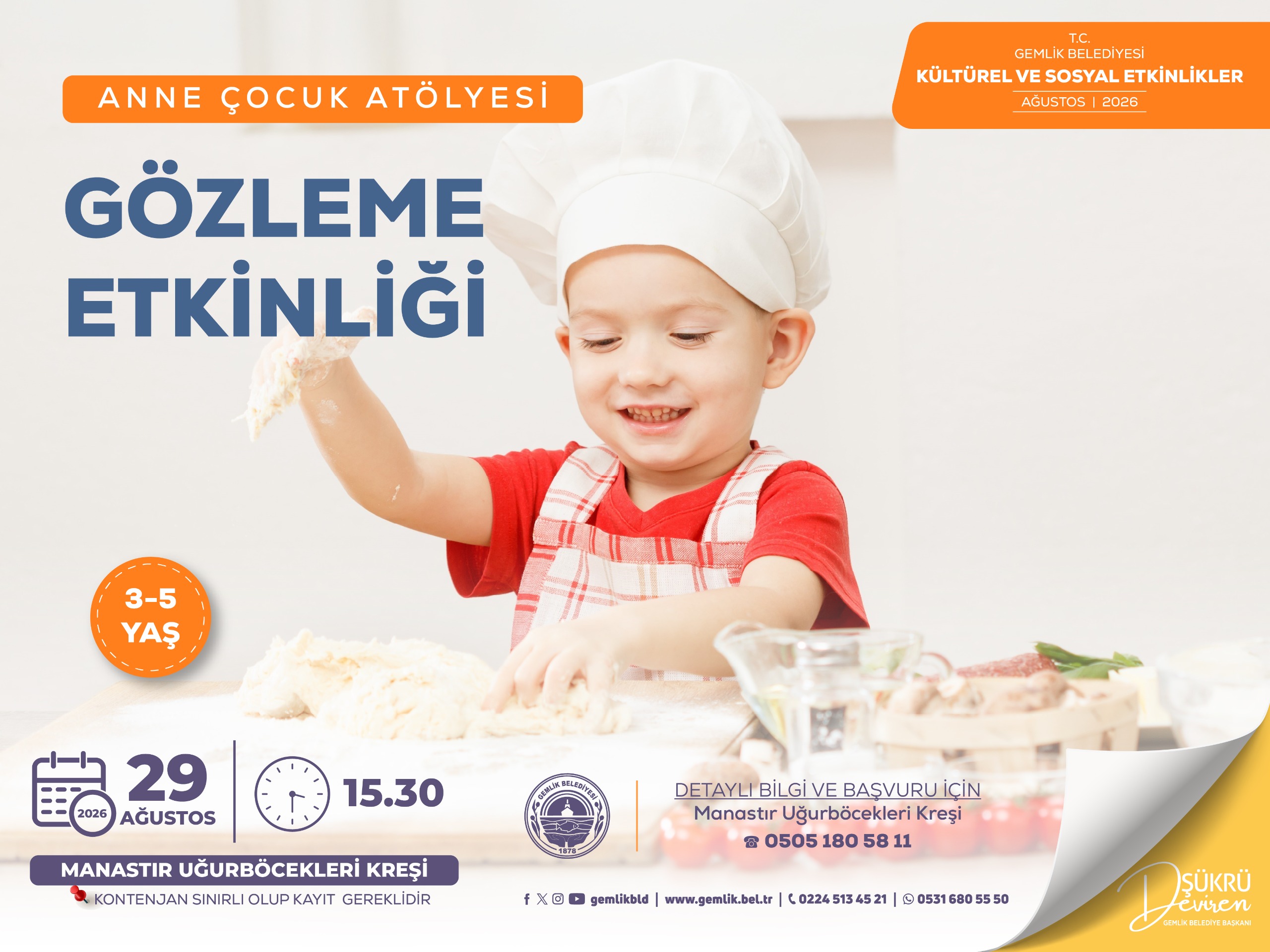Anne Çocuk Atölyesi - Gözleme Etkinliği