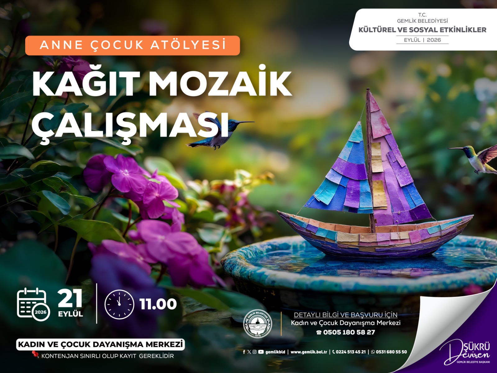 Anne Çocuk Atölyesi - Kağıt Mozaik Çalışması