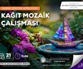 Anne Çocuk Atölyesi - Kağıt Mozaik Çalışması