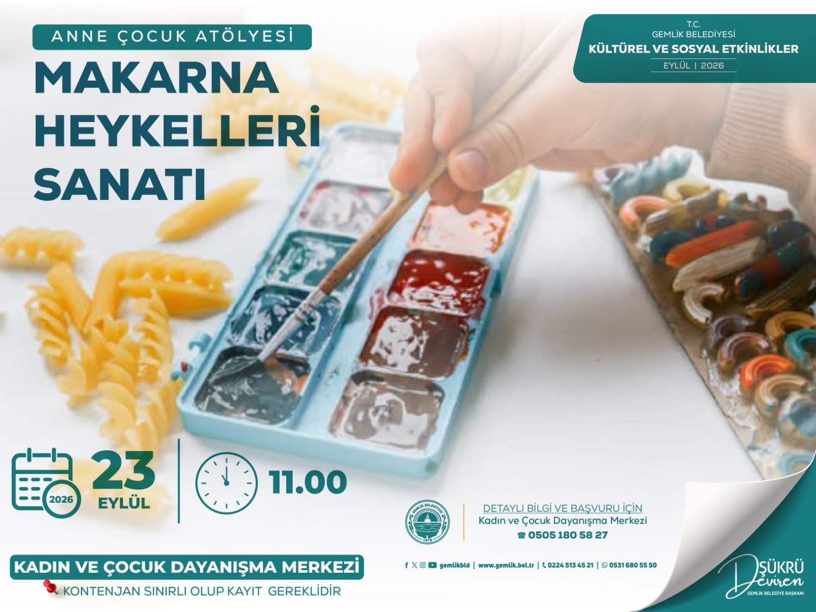 Anne Çocuk Atölyesi - Makarna Heykelleri Sanatı