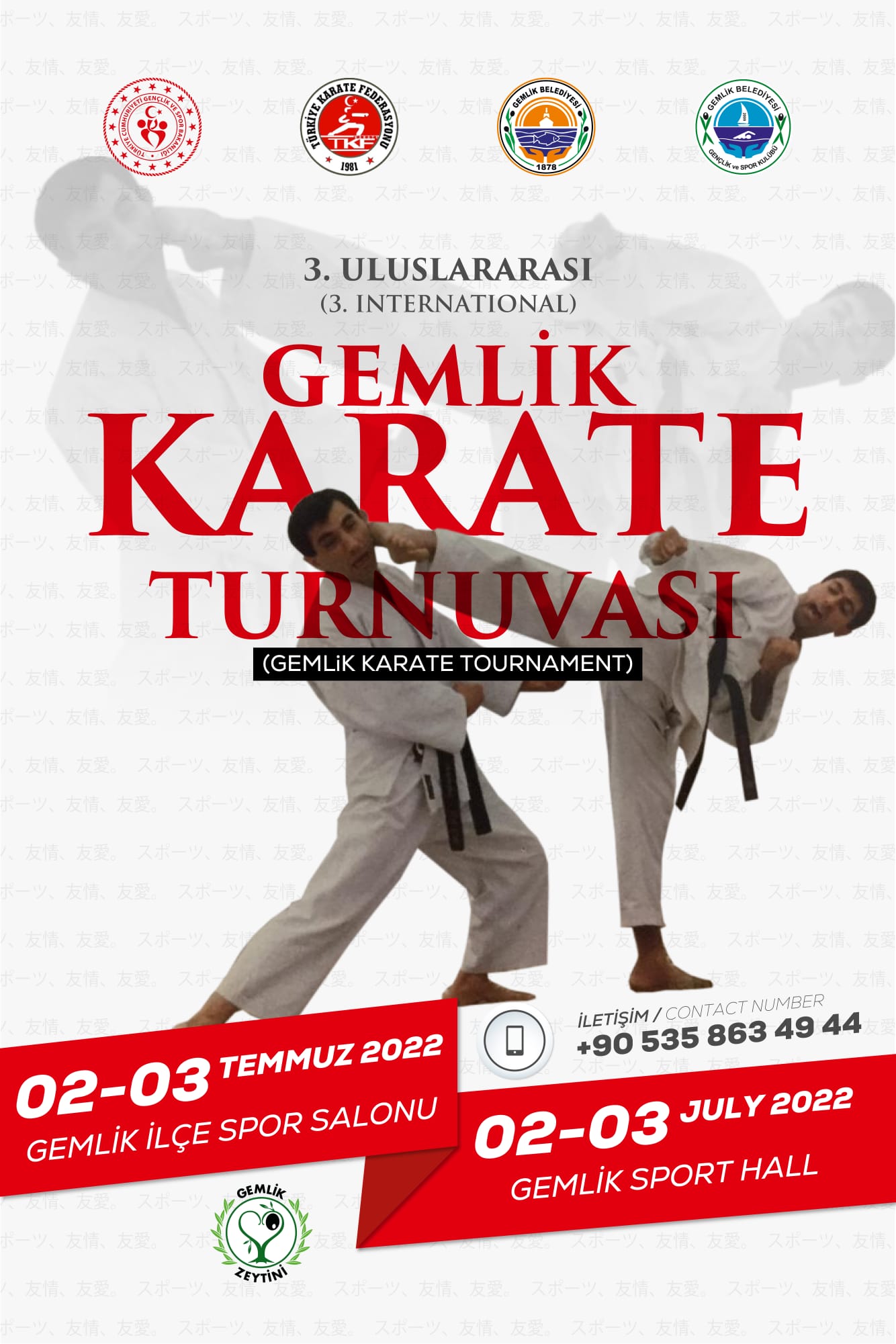 3. Uluslararası Gemlik Karate Turnuvası